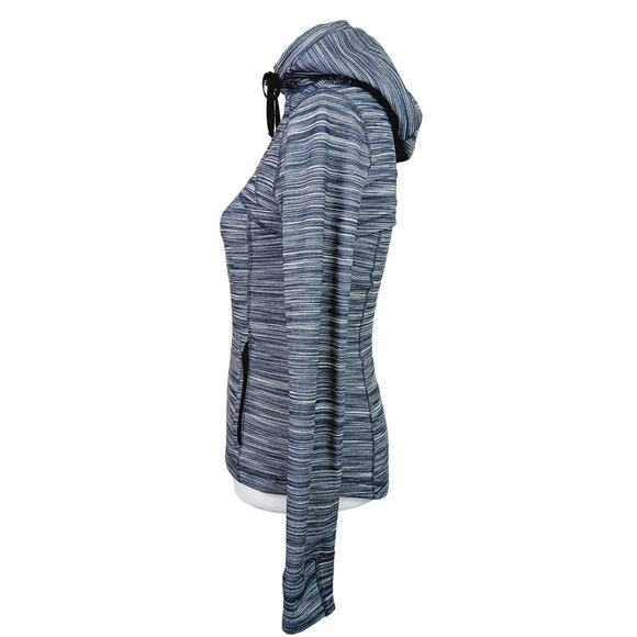 Lululemon Size 6 Hooded Define Jacket Nulu Mini Space Dye Gray White W4BF8S NWOT - Picture 4 of 7